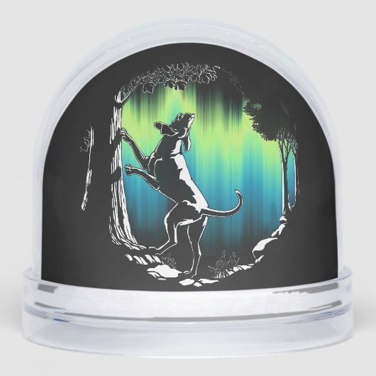 Hound Dog Snow Globe Custom Hunting Dog Snow Globe (Avant)
