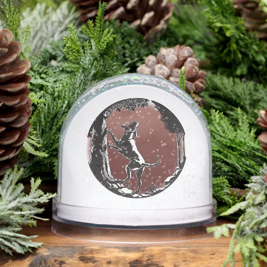 Hound Dog Snow Globe Custom Hunting Dog Snow Globe Sneeuwbol (Winter)