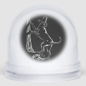 Hound Dog Snow Globe Custom Hunting Dog Snow Globe Sneeuwbol (Voorkant)