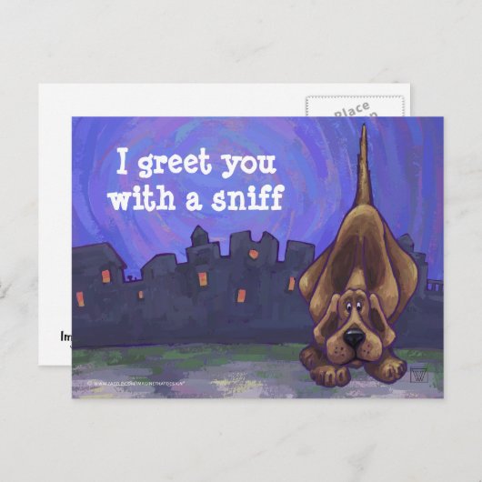 Hound Dog Stationery Briefkaart (Voorkant / Achterkant)