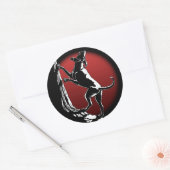 Hound Dog Stickers Hunting Dog Art Stickers (Envelop)