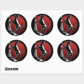 Hound Dog Stickers Hunting Dog Art Stickers (Vel)