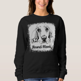 Hound Ma Bleaching Cute Basset Hound Dog Mama Trui