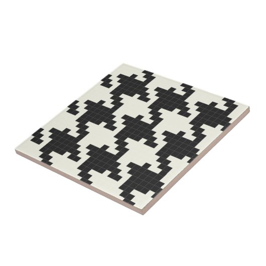 Hounds met tand, Pixel-getextureerd Tegeltje (Zijkant)