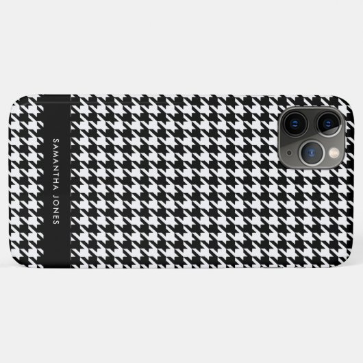 Hounds Tooth, speciaal gepersonaliseerd Case-Mate iPhone Case (Achterkant (horizontaal))