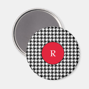  Houndstooth 2,25-inch Button Magnet Magneet
