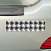 Houndstooth — Achtergrondkleur aanpassen Bumpersticker (Op auto)