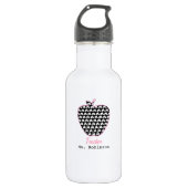 Houndstooth Apple-leraar Waterfles (Voorkant)