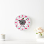 Houndstooth Apple persoonlijke klok voor leraren (Huis)
