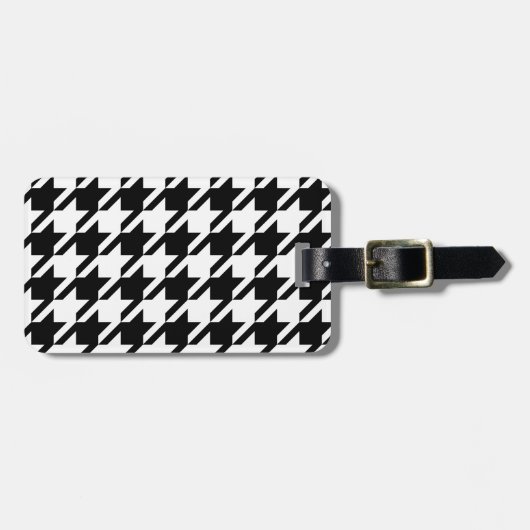 Houndstooth Bagagelabel (Voorkant horizontaal)