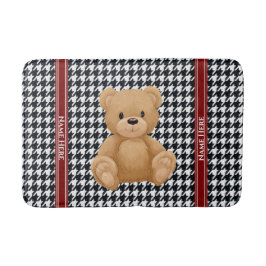 Houndstooth Bear Home, Badmat
