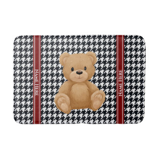 Houndstooth Bear Home, Badmat