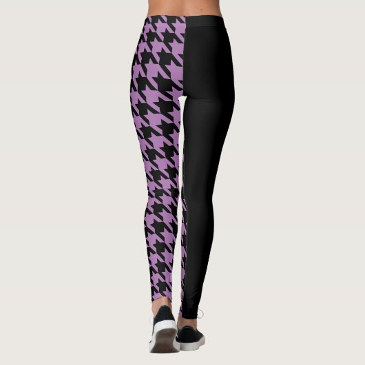 Houndstooth/Black Leggings (Achterkant)