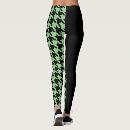 Houndstooth/Black Leggings (Achterkant)