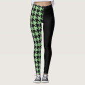 Houndstooth/Black Leggings (Voorkant)