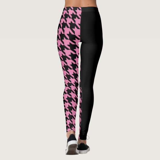Houndstooth/Black Leggings (Achterkant)