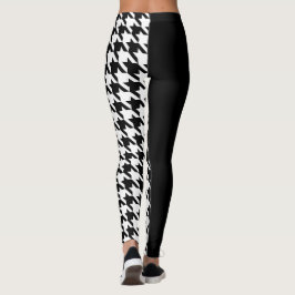 Houndstooth/Black Leggings