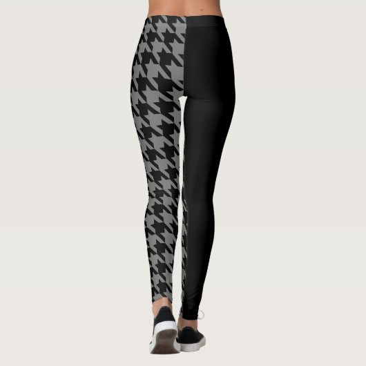 Houndstooth/Black Leggings (Achterkant)