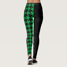 Houndstooth/Black Leggings