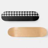 Houndstooth/Black Skateboard (Horizontaal)