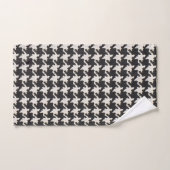 Houndstooth Black White Pattern (Serviette à main)