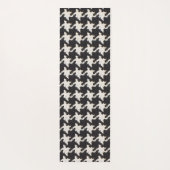 Houndstooth Black White Pattern Yogamat (Achterkant)