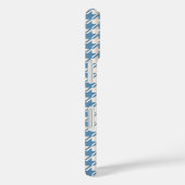 Houndstooth Blue+Cream RPT Pattern Case-Mate iPhone Case (Achterkant / Rechts)