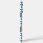 Houndstooth Blue+Cream RPT Pattern Case-Mate iPhone Case (Achterkant / Rechts)