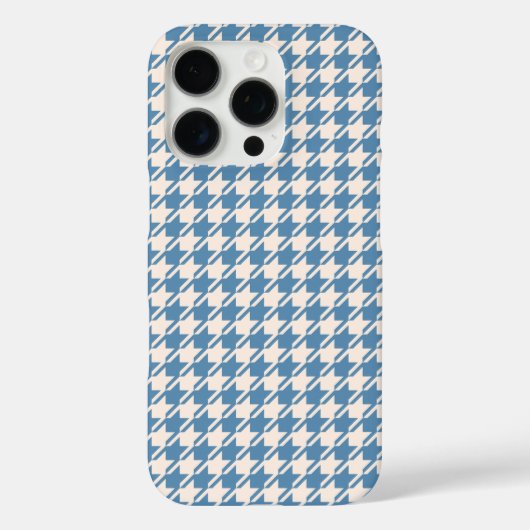 Houndstooth Blue+Cream RPT Pattern Case-Mate iPhone Case (Achterkant)