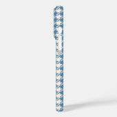 Houndstooth Blue+Cream RPT Pattern Case-Mate iPhone Case (Achterkant / Links)