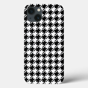 Houndstooth BW RPT-patroon iPhone 13 Hoesje
