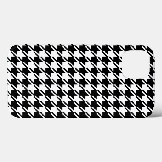 Houndstooth BW RPT-patroon Case-Mate iPhone Case (Achterkant (horizontaal))