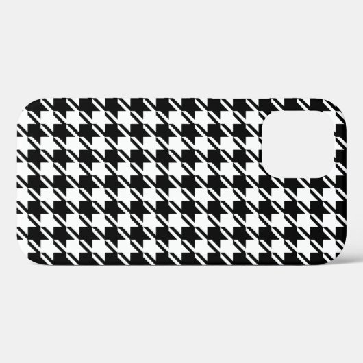 Houndstooth BW RPT-patroon Case-Mate iPhone Case (Achterkant (horizontaal))