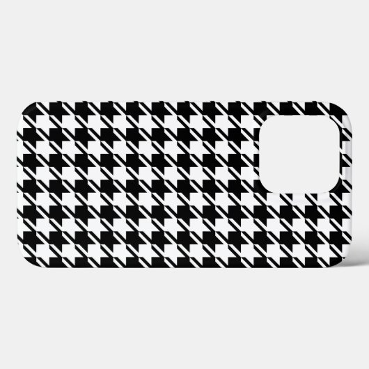 Houndstooth BW RPT-patroon Case-Mate iPhone Case (Achterkant (horizontaal))