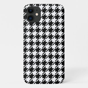 Houndstooth BW RPT-patroon iPhone 11 Hoesje