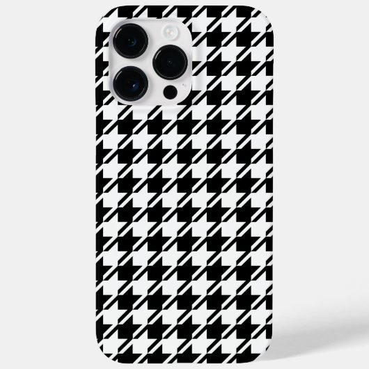 Houndstooth BW RPT-patroon Case-Mate iPhone Case (Achterkant)