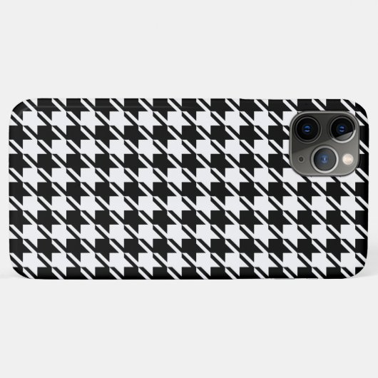 Houndstooth BW RPT-patroon Case-Mate iPhone Case (Achterkant (horizontaal))
