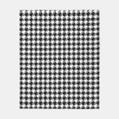 Houndstooth BW RPT-patroon Fleece Deken (Voorkant)