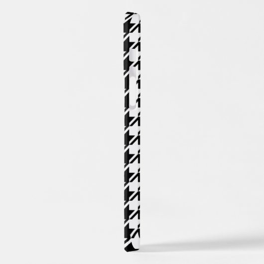Houndstooth BW RPT-patroon iPhone Hoesje (Linkerkant)