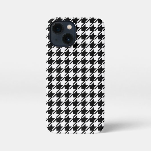 Houndstooth BW RPT-patroon iPhone Hoesje (Achterkant)