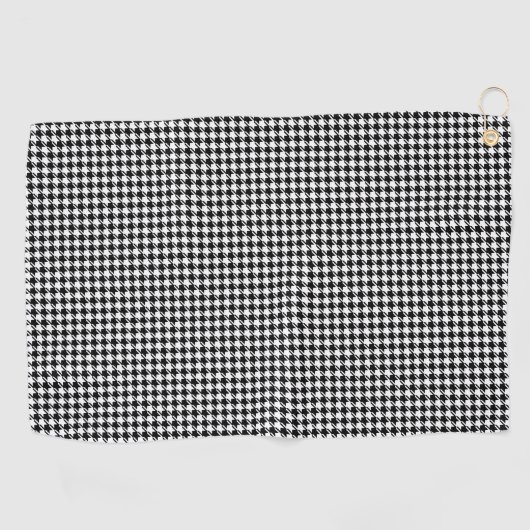 Houndstooth BW SML Pattern Golfhanddoek (Horizontaal)