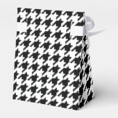 Houndstooth Check Patroon met 8 bits Pixel Bedankdoosjes (Achterkant)