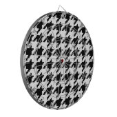 Houndstooth Check Patroon met 8 bits Pixel Dartbord (Voorkant Links)