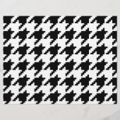 Houndstooth Check Patroon met 8 bits Pixel Flyer (Voorkant)