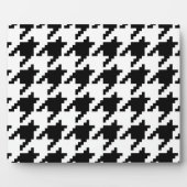 Houndstooth Check Patroon met 8 bits Pixel Fotoplaat (Voorkant)