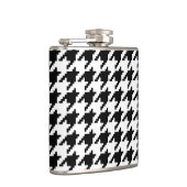 Houndstooth Check Patroon met 8 bits Pixel Heupfles (Rechts)