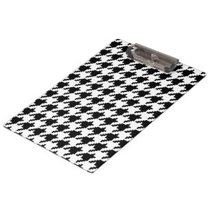 Houndstooth Check Patroon met 8 bits Pixel Klembord