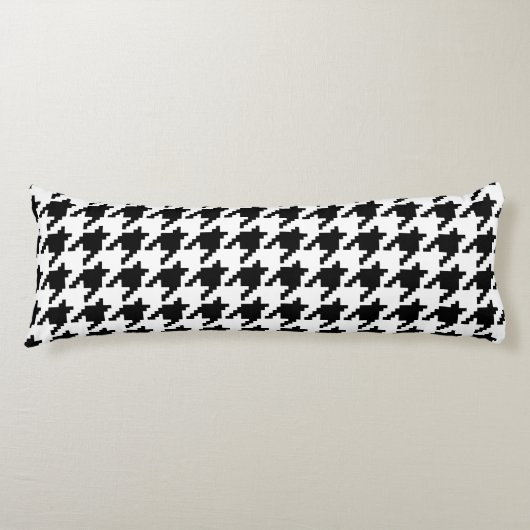 Houndstooth Check Patroon met 8 bits Pixel Lichaamskussen (Voorkant)