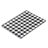 Houndstooth Check Patroon met 8 bits Pixel Notitieboek (Linkerzijde)