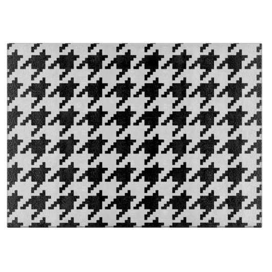 Houndstooth Check Patroon met 8 bits Pixel Snijplank (Voorkant)